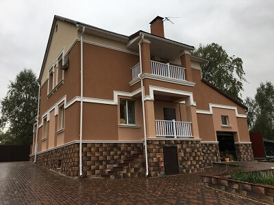 Наружная отделка дома в Жлобине