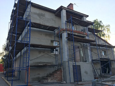Отделка фасада частного дома в Жлобине