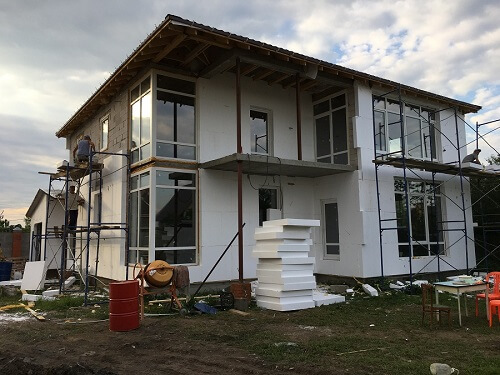 Утепление пенопластом наружных стен в Жлобине