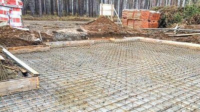 Заливка фундамента под дом в Жлобине
